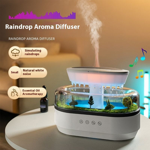 Micro Landscape Aroma Diffuser Household Bedroom Raindrop Humidifier